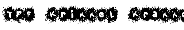 TPF Krikkel Krakkel font preview